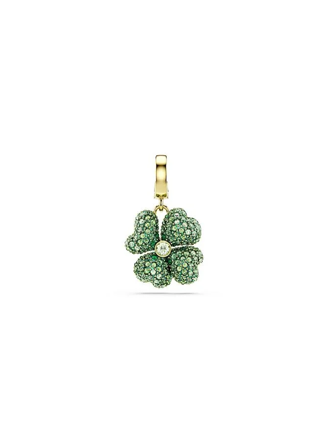 Idyllia Green Clover Charm Gold Tone Plated Bracelet